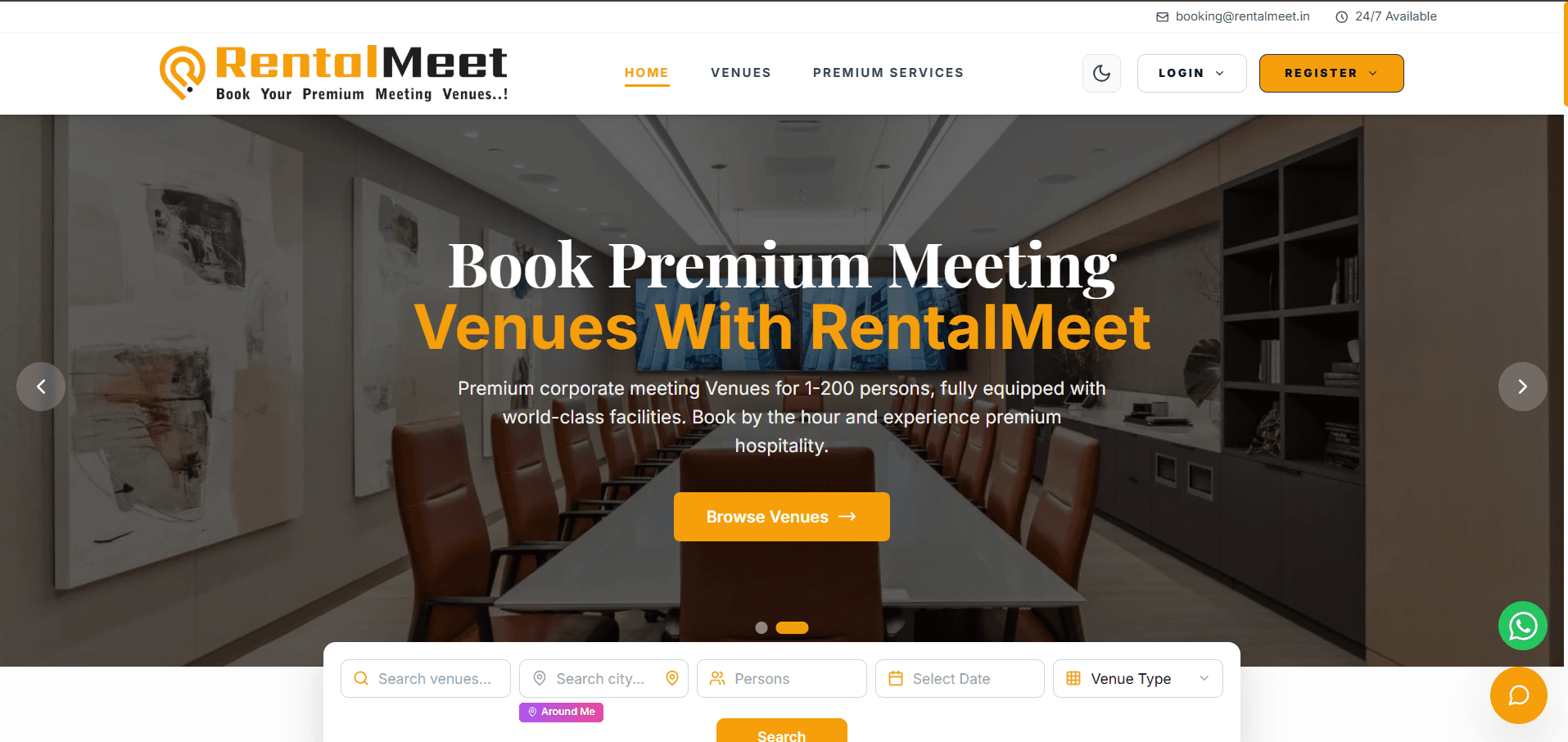 Rental Meet App